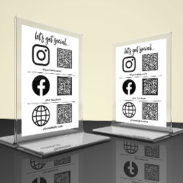 Eenvoudig pictogram voor sociale media | QR-codeta Kaart
