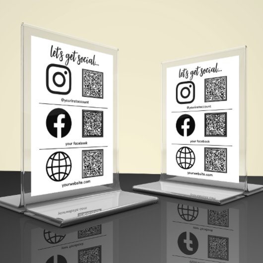 Eenvoudig pictogram voor sociale media | QR-codeta Kaart