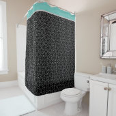 Eenvoudig pijllijnpatroon douchegordijn (In situ)