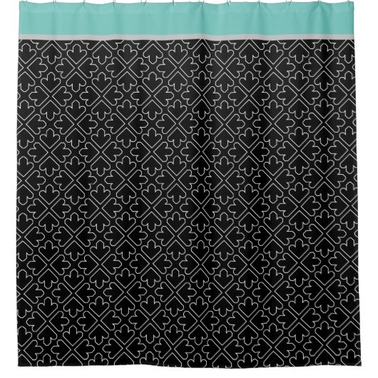 Eenvoudig pijllijnpatroon douchegordijn (Voorkant)