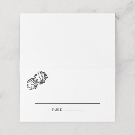 Eenvoudig Plaatskaartje (Buitenkant ongevouwen)