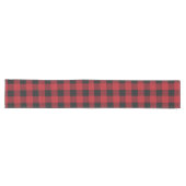 Eenvoudig Plaid rood en zwart Lange Tafelloper (Horizontaal)