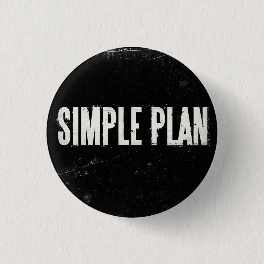 Eenvoudig plan ronde button 3,2 cm (Voorkant)