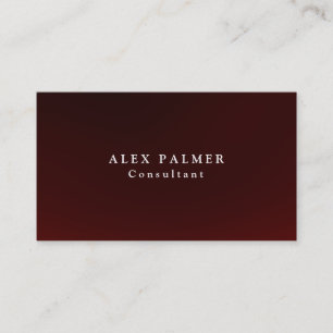 Eenvoudig platte brownrode achtergrond visitekaartje