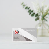 Eenvoudig platte grijze Elegance CEO Founder Visitekaartje (Staand voorkant)