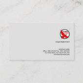 Eenvoudig platte grijze Elegance CEO Founder Visitekaartje (Achterkant)