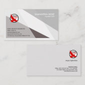 Eenvoudig platte grijze Elegance CEO Founder Visitekaartje (Voorkant / Achterkant)