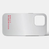 Eenvoudig platte grijze Trendy Modern minimalist Case-Mate iPhone Case (Achterkant (horizontaal))