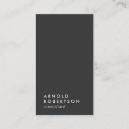 Eenvoudig platte grijze Trendy Modern minimalist Visitekaartje