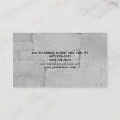Eenvoudig platte, grijze wand Modern Visitekaartje (Achterkant)