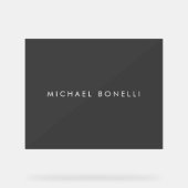 Eenvoudig platte minimalistisch elegant modern acryl bord (Voorkant)