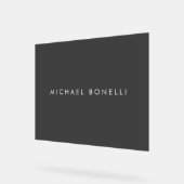 Eenvoudig platte minimalistisch elegant modern acryl bord (Hoek)