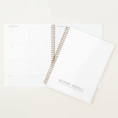 Eenvoudig platte minimalistisch elegant modern wit planner (Display)