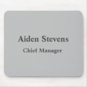 Eenvoudig platte minimalistisch klassiek muismat (Voorkant)