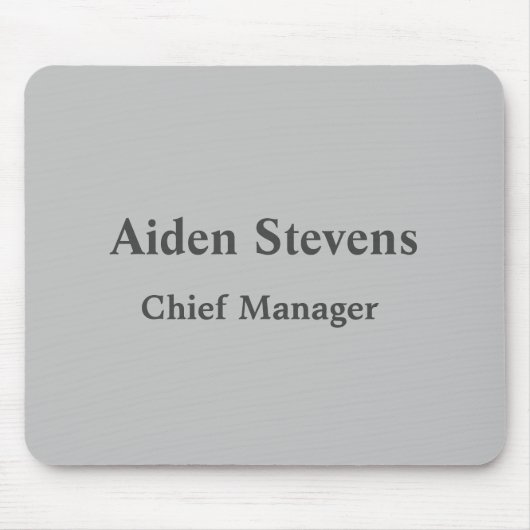 Eenvoudig platte minimalistisch klassiek muismat (Voorkant)