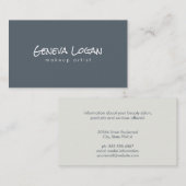 Eenvoudig platte minimalistisch visitekaartje (Voorkant / Achterkant)