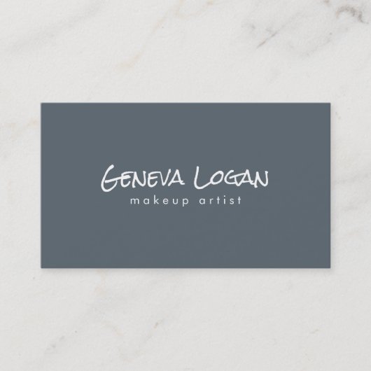 Eenvoudig platte minimalistisch visitekaartje (Voorkant)