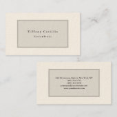 Eenvoudig platte, minimalistische, moderne tekenro visitekaartje (Voorkant / Achterkant)