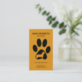 Eenvoudig platte pagina afdrukken Silhouette Sitte Visitekaartje (Staand voorkant)