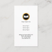 Eenvoudig platte pagina afdrukken Silhouette Sitte Visitekaartje (Achterkant)