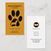 Eenvoudig platte pagina afdrukken Silhouette Sitte Visitekaartje (Voorkant / Achterkant)