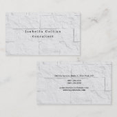 Eenvoudig platte, platte, eenvoudige, creatieve, m visitekaartje (Voorkant / Achterkant)