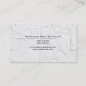 Eenvoudig platte, platte, eenvoudige, creatieve, m visitekaartje (Achterkant)