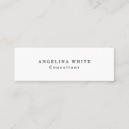 Eenvoudig platte Skinny White Professional, creati Mini Visitekaartje