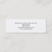 Eenvoudig platte Skinny White Professional, creati Mini Visitekaartje (Achterkant)