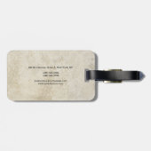 Eenvoudig platte stenen met stenen muur - Minimali Bagagelabel (Achterkant horizontaal)