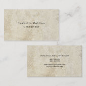 Eenvoudig platte stenen met stenen muur - Minimali Visitekaartje (Voorkant / Achterkant)