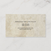 Eenvoudig platte stenen met stenen muur - Minimali Visitekaartje (Achterkant)