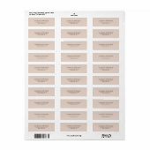 Eenvoudig platte vennoot Modern Wooly Beige Etiket (Full Sheet)