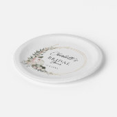 Eenvoudig, pony, eucalyptus, Vrijgezellenfeest Papieren Bordje (Gekanteld)