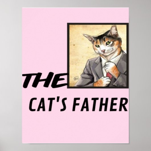 Eenvoudig Poster citaat voor kattenliefhebbers (Voorkant)