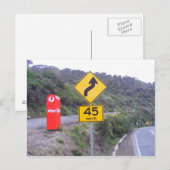 Eenvoudig postvak. briefkaart (Voorkant / Achterkant)