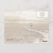 Eenvoudig postvak in Wyoming Briefkaart (Achterkant)