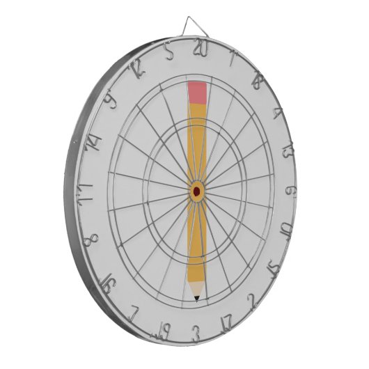 Eenvoudig potlood dartbord (Voorkant Links)