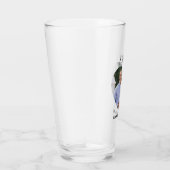 Eenvoudig prachtig valentijnskoppel bierglas glas (Rechts)
