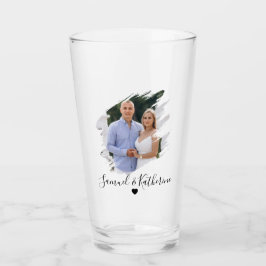 Eenvoudig Prachtige Valentijnsdag Koppel Bierglas Glas