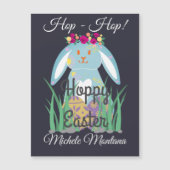 Eenvoudig presterkonijn Happy Easter familie (Voorkant)