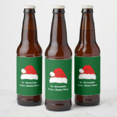 Eenvoudig prettig kerstfeest bier etiket (Flessen)