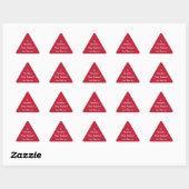 Eenvoudig Prettig kerstfeest van mama Rood en Wit Sticker (Vel)