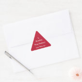 Eenvoudig Prettig kerstfeest van mama Rood en Wit Sticker (Envelop)