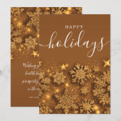 Eenvoudig Prettige feestdagen kerstfeestmaal Feestdagenkaart (Voorkant / Achterkant)