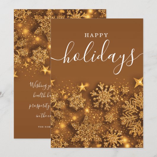 Eenvoudig Prettige feestdagen kerstfeestmaal Feestdagenkaart (Voorkant / Achterkant)