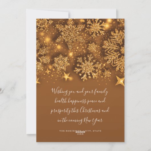 Eenvoudig Prettige feestdagen kerstfeestmaal Feestdagenkaart (Achterkant)