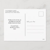 Eenvoudig Prettige feestdagen Minimalistisch scrip (Achterkant)