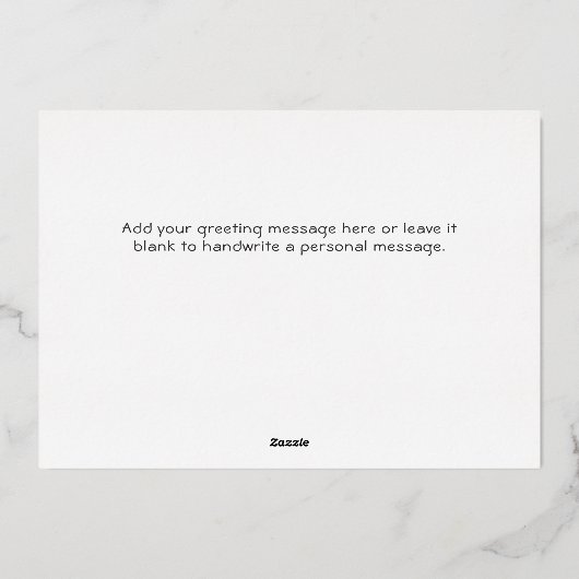 Eenvoudig Prettige feestdagen Red Five-Photo Gold (Achterkant)