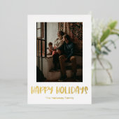 Eenvoudig Prettige feestdagen Verticaal Single Pho (Staand Voorkant)